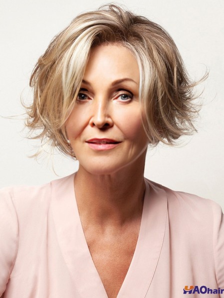 Perruque Shop Layered peeling perruques blondes synthétiques