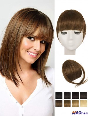 Clip franges cheveux humains 100% vrais cheveux franges clip de prise de cheveux français Strip Strip avec favoris clip salivation Strip femmes true Hair patch couleur naturelle lavable