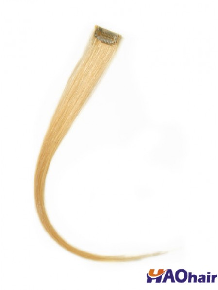 Pince à cheveux blonde remy droite à la mode dans les extensions de cheveux