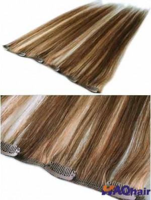 Bonne agrafe droite de cheveux de Remy de Brown dans des prolongements de cheveux