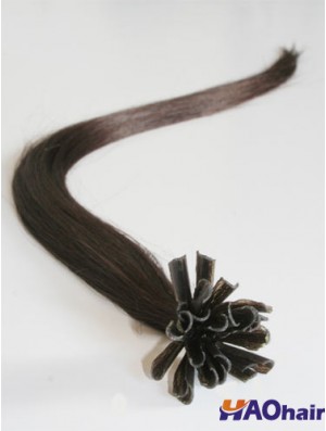 Rallonges de cheveux à pointe droite en forme d'ongle / U
