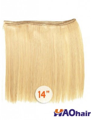 Extensions de trame de style blond de cheveux humains Remy droits