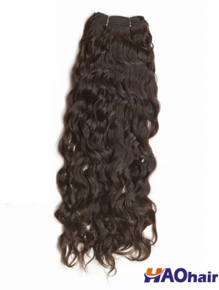 Extensions de trame de cheveux humains bruns bouclés et remy