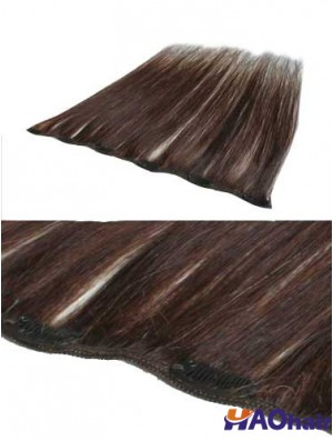 Remise Auburn Straight Remy Clip de cheveux humains dans les extensions de cheveux