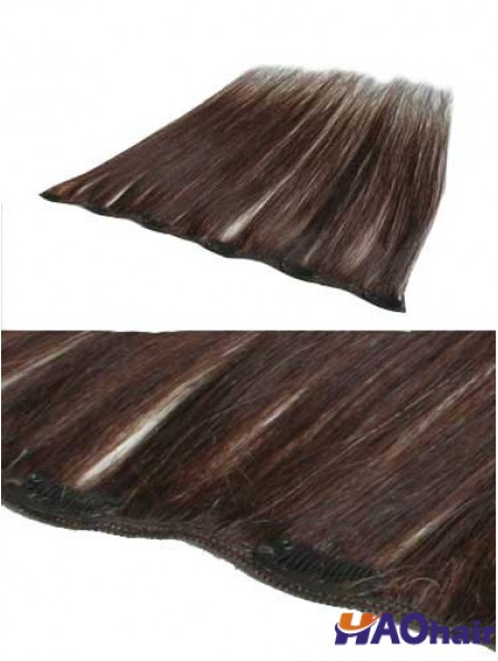 Remise Auburn Straight Remy Clip de cheveux humains dans les extensions de cheveux