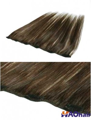 Pince à cheveux remy droite brune pratique dans les extensions de cheveux