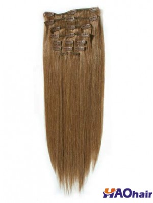 Pince à cheveux blonde remy droite à la mode dans les extensions de cheveux