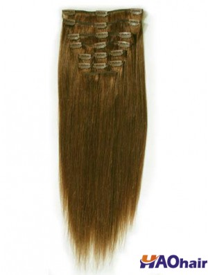 Pince à cheveux remy droite brune idéale dans les extensions de cheveux