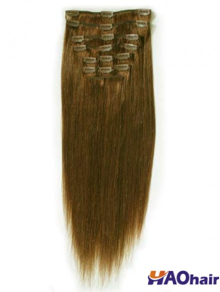 Pince à cheveux remy droite brune idéale dans les extensions de cheveux