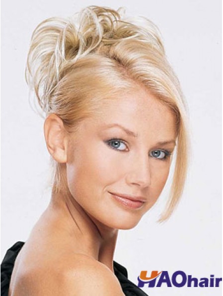 Morceaux de cheveux blonds Buns