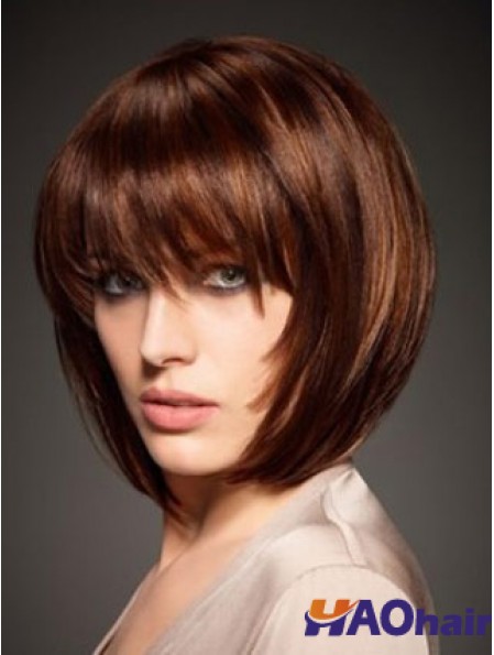 Cheveux humains Style droit Longueur de menton Bobs Cut