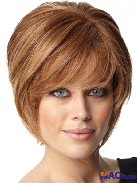 perruque femme cheveux naturels Couleur Auburn
