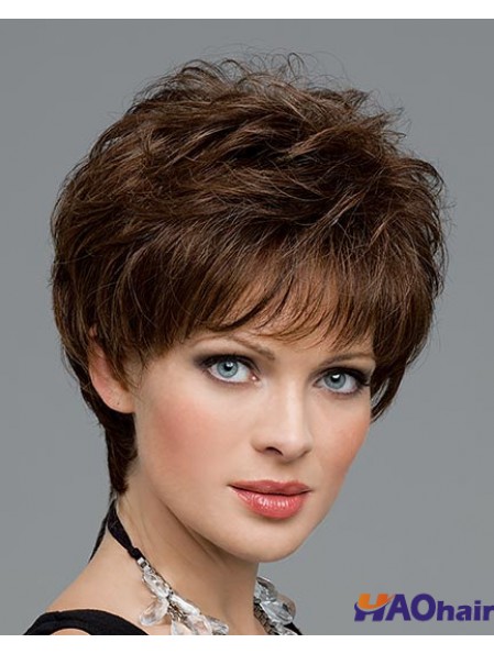 Cheveux bouclés 100% attachés à la main style bouclé coupe en couches