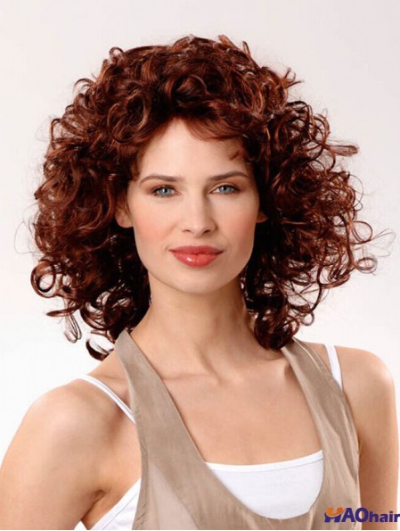 Perruques de cheveux humains bon marché UK Longueur de l'épaule bouclée à la main 100%