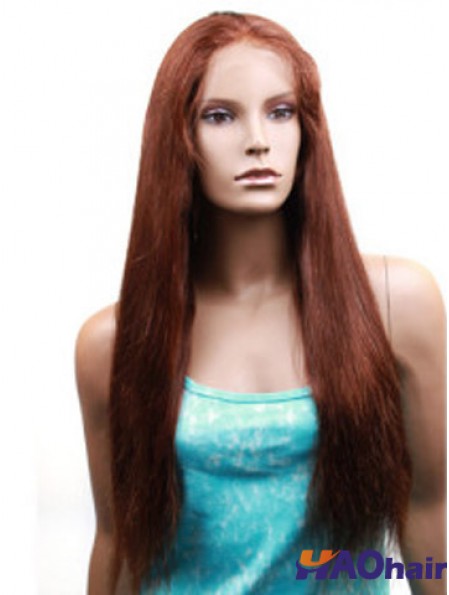 Cheveux humains raides de Yaki avec la longue longueur de style de Yaki de monofilament