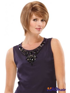 Bobs Short Auburn Straight No-Fuss Petite Perruques