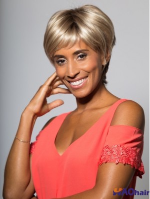 Les meilleures perruques afro-américaines courtes et droites blondes