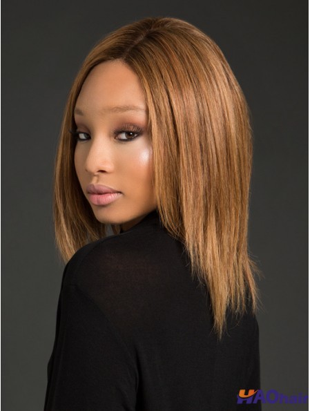 Longueur d'épaule bruns Bobs Straight Perruques Full Lace appropriées