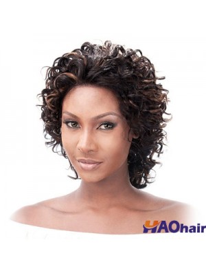 Perruques de cheveux humains sans dentelle devant la couleur Auburn Couleur menton Longueur