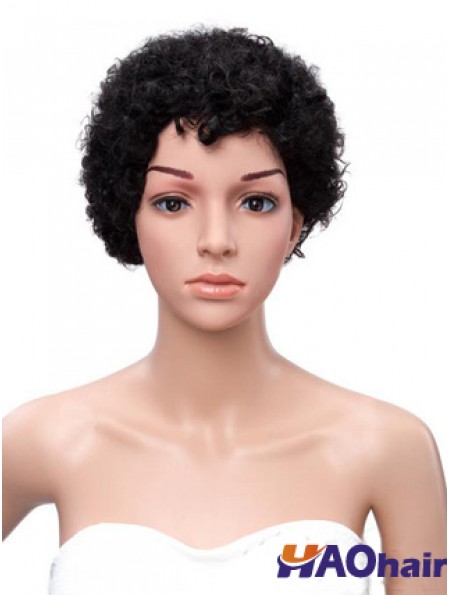 Perruques en dentelle noire de 8 pouces pour les femmes noires