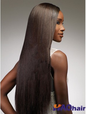 Perruques avant en dentelle marron 24 pouces pour femmes noires