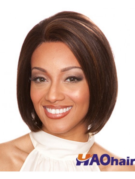 Cheveux humains Fronts en dentelle Longueur au menton Style droit Bobs Cut