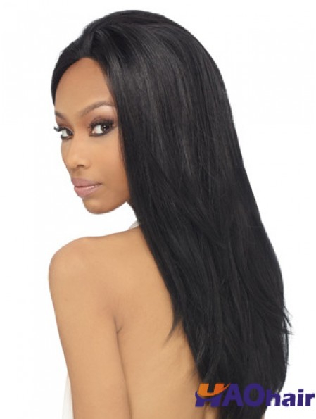 22 pouces perruques avant de lacet noir pour les femmes noires