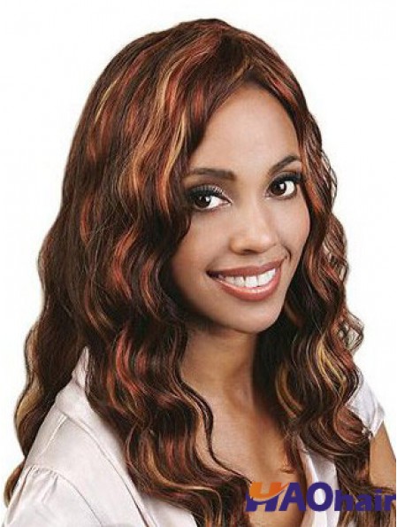Long Auburn sans frange Wavy Best Full Lace Wigs