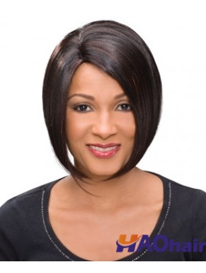 Perruques afro-américaines de longueur de menton Auburn Straight Bobs de haute qualité