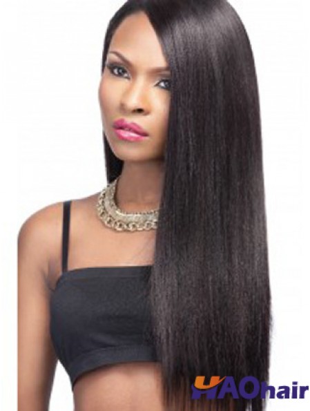 22 pouces perruques avant de lacet noir pour les femmes noires