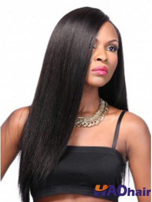 Perruques avant en dentelle noire de 20 pouces pour les femmes noires