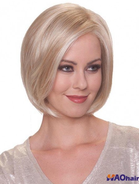 Perruques synthétiques courtes droites blondes en ligne