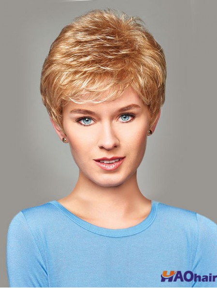 Acheter Synthetic With Capless Short Length Blonde Color