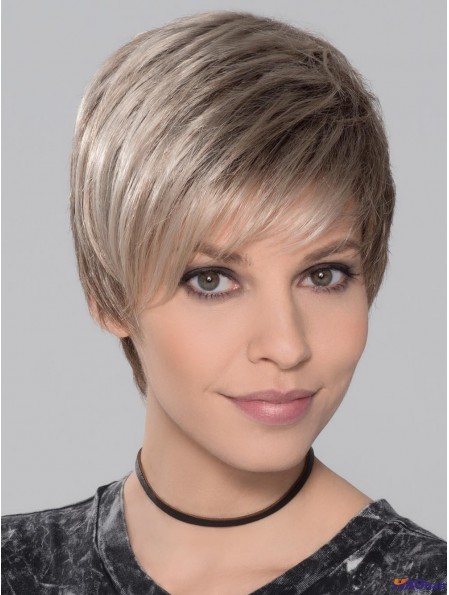 Perruque trame droite 4 pouces Ombre / 2 tons Boycuts