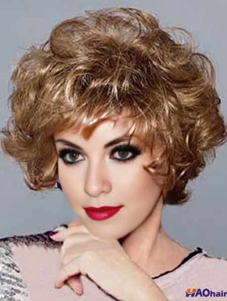 Curly Blonde Perfect Short Classic Perruques