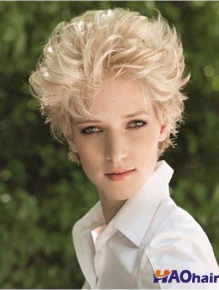 Lace Front Boycuts Short Straight Blonde Sale Cheveux synthétiques