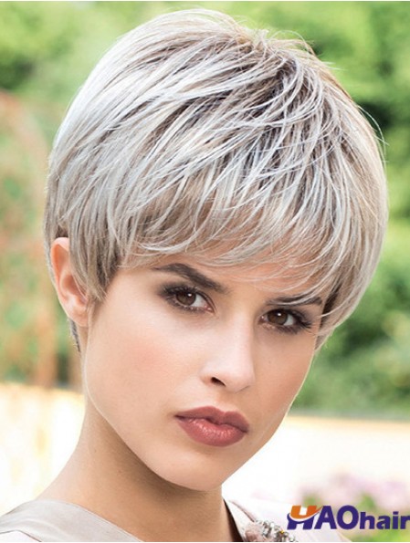 Mode 6 pouces droite Boycuts perruques courtes