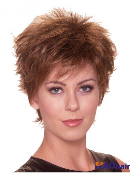 Boycuts droits 6 pouces Auburn Perfect Synthetic Wigs
