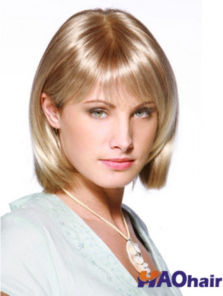 Lace Front Chin Longueur Straight Blonde Fabulous Bob Perruques