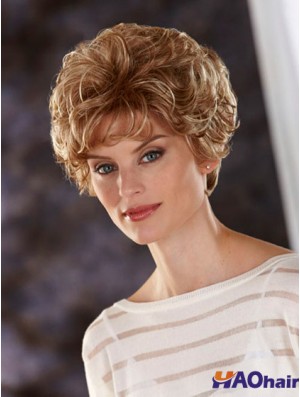 Wavy Blonde perruques classiques pas chères
