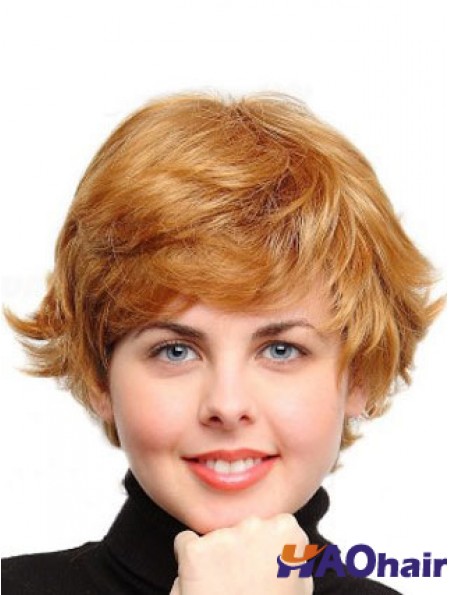 Cheveux synthétiques pleine tête les moins chers au Royaume-Uni avec couleur capless Auburn