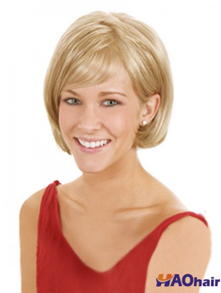 Lace Front Chin Longueur Straight Blonde Perruques Bob de haute qualité