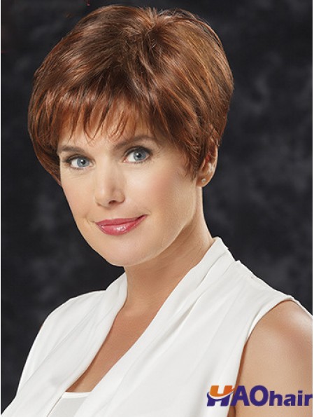 Straight With Bangs 6  inchFabulous Short Wigs