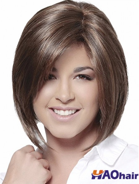 Bobs Brown Straight Chin Length 10  inchPerruques moyennes de haute qualité