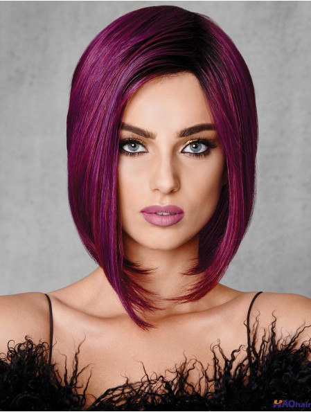 Ombre / 2 Straight Capless Tone Bobs 10 pouces perruques synthétiques de haute qualité