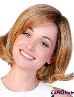 Synthétique Bobs Auburn Wavy 10 pouces femmes perruque moyenne