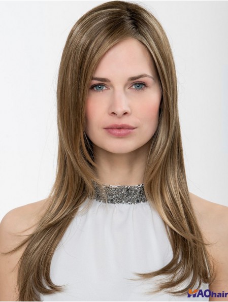 Synthétique Ombre / 2 tons droite 18  inchCapless sans frange longue perruque pour femme