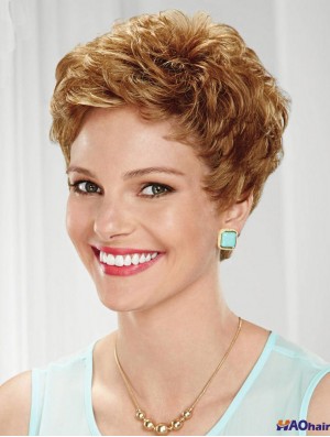 Boycuts ondulés recadrés Sassy Blonde Lace Front Wigs