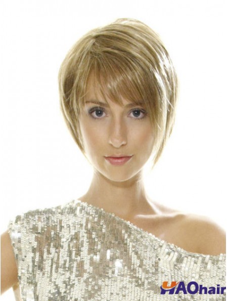 Perruques Bob droites de style blonde 8  inchdroites