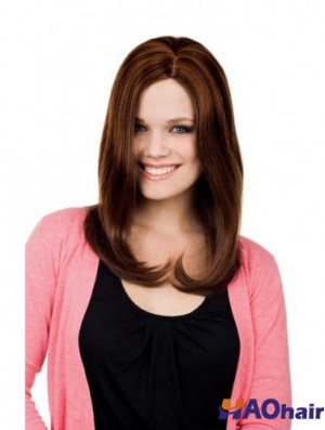 Droite sans frange Longues Auburn Online Lace Front Wigs